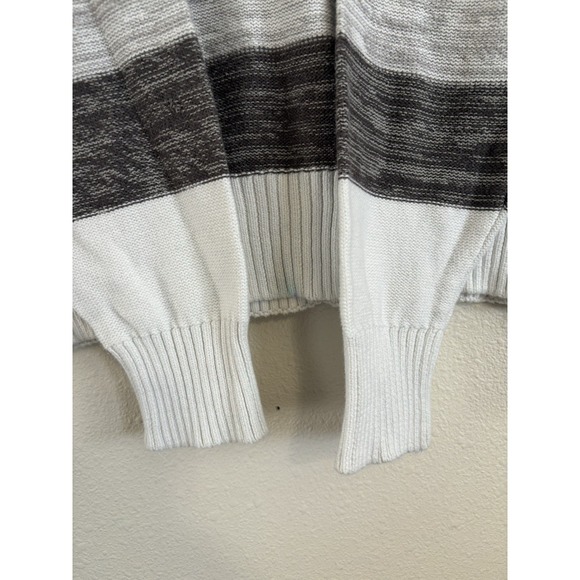 Carbon Men's Black White Gray Long Sleeve Sweater Pullover Size Large - Picture 3 of 8